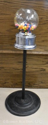 Ford 1 cent Ball Gum floor standing machine, 34" - with key - 4