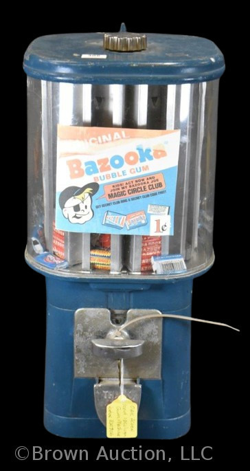 Acorn "Bazooka Bubble Gum" 1 cent coin-op vending machine