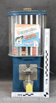 Acorn "Bazooka Bubble Gum" 1 cent coin-op vending machine - 11