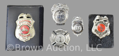 (5) Badges incl. Fire Dept., Post Office, etc.