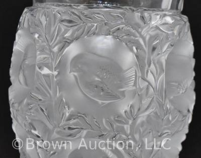 Lalique France crystal Bagatelle 6.5" vase (Rene), signed - 2