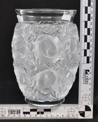 Lalique France crystal Bagatelle 6.5" vase (Rene), signed - 4