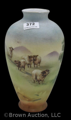 Royal Bayreuth Tapestry 6" vase, grazing sheep