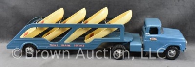 1959-60 Tonka Marine Service Truck and Trailer with boats - 8