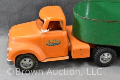 1954-55 Tonka Steel Carrier truck with trailer - 2