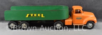 1954-55 Tonka Steel Carrier truck with trailer - 6