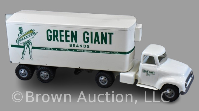 1954-56 Tonka Green Giant truck with reefer trailer