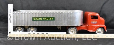 Tonka "Grain Hauler" and semi-truck - 13