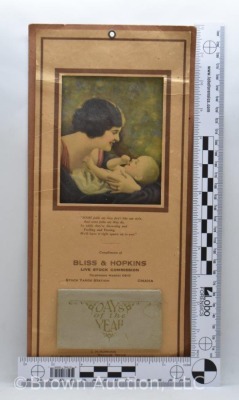 1928 advertising calendar - Bliss and Hopkins Live Stock Commission - 5