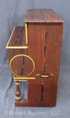 Vicente Llinares Spanish Faventia barrell organ music box + 3 rolls - works! - 7