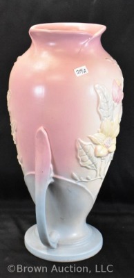 Hull Magnolia (matte)16 15" floor vase, pink/ blue - 2