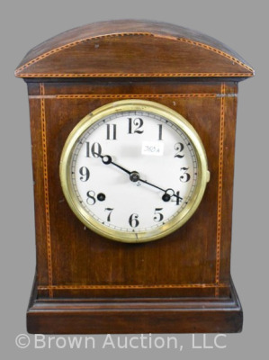 Wooden mantel clock, unknown maker