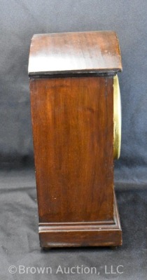 Wooden mantel clock, unknown maker - 4