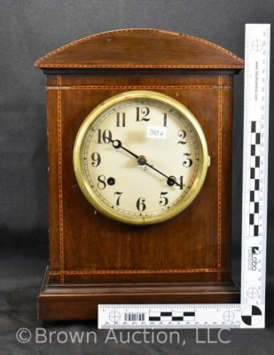 Wooden mantel clock, unknown maker - 9