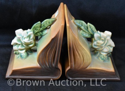 Pair of Roseville Gardenia 659 bookends, tan - 2