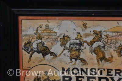 Dated 1913 advertising poster - "Monster Beery Exhibitions", Dayton, OH Fairgrounds - 3