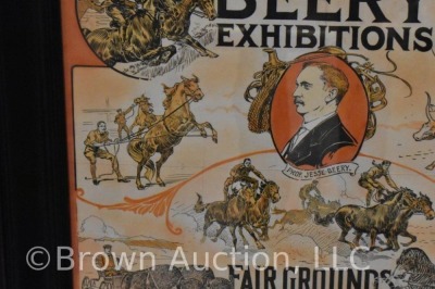 Dated 1913 advertising poster - "Monster Beery Exhibitions", Dayton, OH Fairgrounds - 5