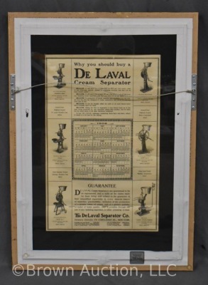 1907 advertising calendar - DeLaval Cream Separator (missing calendar), glass back - 8