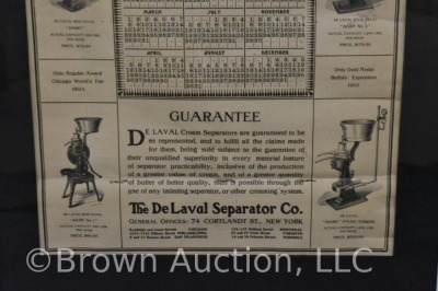 1907 advertising calendar - DeLaval Cream Separator (missing calendar), glass back - 11