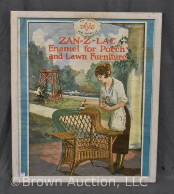 Advertising poster - Zan-Z-Lac Enamel for Porch and Lawn Furniture