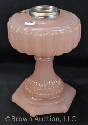 Aladdin Cathedral kerosene lamp stand, flesh moonstone - 2