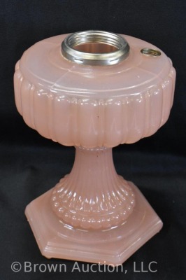 Aladdin Cathedral kerosene lamp stand, flesh moonstone - 3