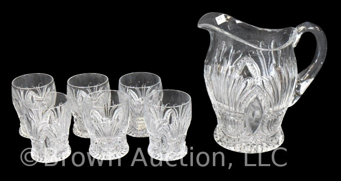 Mrkd. Heisey Prince of Wales 7 pc. water set