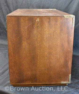 1960's Hidden Library liquor cabinet, faux leather bound books front - 5