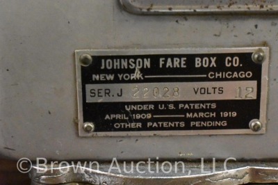 Johnson trolley or bus Fare Box Co. - 7