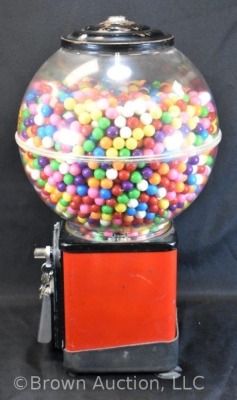 1 cent peanut/ gumball machine - w/ key - 2