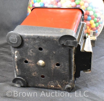 1 cent peanut/ gumball machine - w/ key - 8