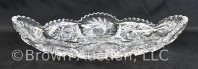 American Brilliant Cut Glass celery tray, 13.5"l x 8"w - 4