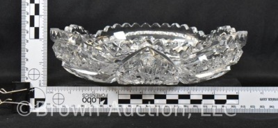 American Brilliant Cut Glass bowl, 9"d x 2"h - 10