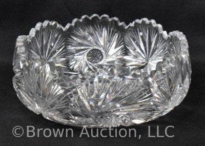 American Brilliant Cut Glass bowl, 7"d x 3"h - 4