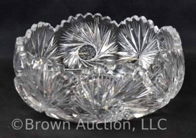 American Brilliant Cut Glass bowl, 7"d x 3"h - 5