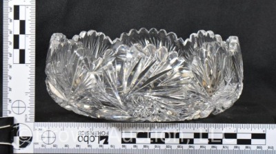 American Brilliant Cut Glass bowl, 7"d x 3"h - 8