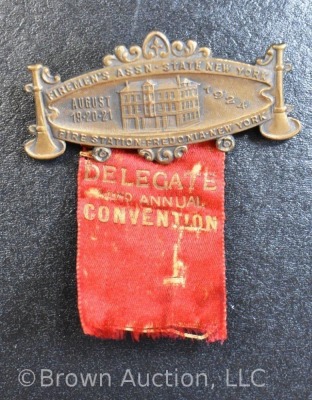 (6) Delegate medals and ribbons dated 1919, 22, 24, etc. - 8