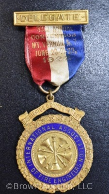 (6) Delegate medals and ribbons dated 1919, 22, 24, etc. - 9