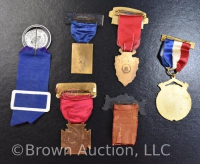 (6) Delegate medals and ribbons dated 1919, 22, 24, etc. - 10