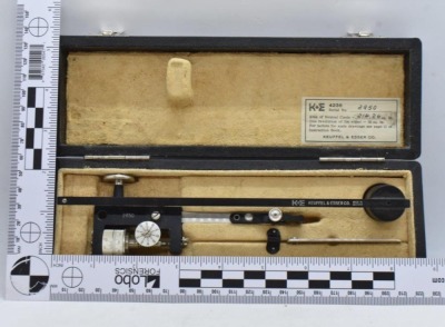 Keuffel and Esser Co. Planimeter No. 4236 drafting tool in original case - 9