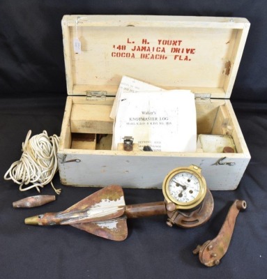 Walker's "Knotmaster Log" w/ accessories and paperwork