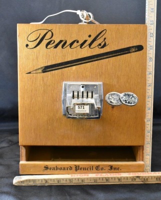 Seaboard Pencil Co. Inc. "Pencils" vending machine w/ key - 11