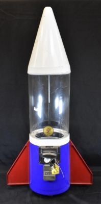 Retro Rocket 5 cent vending machine