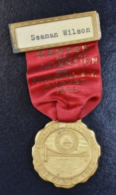 (5) Delegate medals and ribbons dated 1930 and 40's - 5