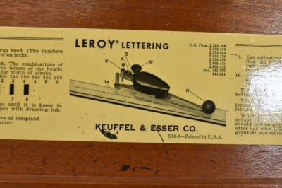 Keuffel and Esser Co. Leroy Lettering set in original case - 3