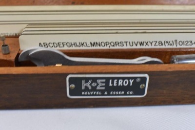 Keuffel and Esser Co. Leroy Lettering set in original case - 4