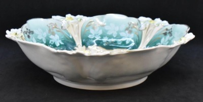 R.S. Prussia Lily Mold 10"d bowl, Flora - 2