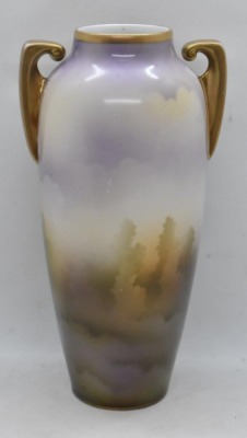 R.S. Suhl Mold 3 8" vase, Chinese pheasants - 3