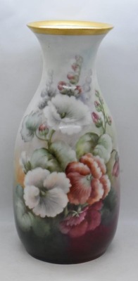 Handpainted porcelain 11.5" vase, Queen Louise portrait - 3