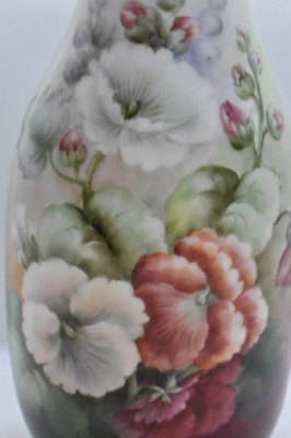 Handpainted porcelain 11.5" vase, Queen Louise portrait - 6